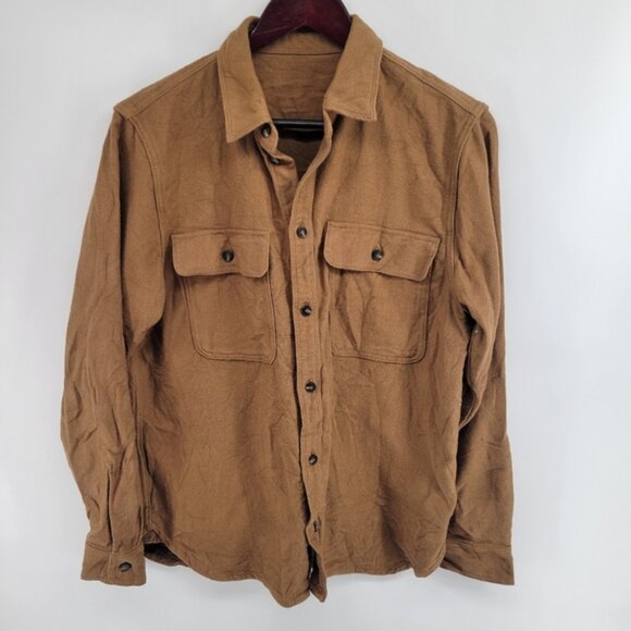 Everlane Men's Heavyweight Brown Shirt Jacket Size Small - Picture 2 of 7